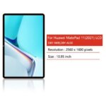 1095New 120Hz Huawei MatePad 11 (2021) LCD Display Touch Screen Digitizer Assembly DBY-W09 DBY-AL00 Display (New)