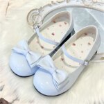 2026 New Hot Selling Cute Round Toe Single Shoes Western-style Campus Flat Shoes Patent Leather Lolita Shoes Zapatos De Mujer (New)