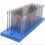 1 PCS Blue Hair Hackle with 93 Pcs Needles for Comb Machine Weft Small Steel Comb (New)