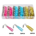 ELECTRAPICK 140pcs Piggy Back Spade Quick Splice Crimp Heat Shrink Waterproof Wire Insulated Terminals Connectors Boxed Kit (New)