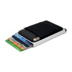 YUECIMIE Slim Aluminum Wallet With Elasticity Back Pouch ID Credit Card Holder Mini RFID Wallet Automatic Pop up Bank Card Case (New)