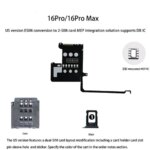 MEP Flex US Version ESIM to Dual SIM Card Conversion Flex Cable iPhone 16pro 16promax 16 Pro max With Dual sim Tray Snow IC (New)
