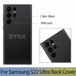 Samsung Galaxy S22 Ultra Glass Back Cover Case S22 Ultra Back Glass Rear Cover Battery Door with Camera Glass Adhesive (New)