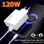 Xiaomi 120W Ultra Fast Charging Phone Fast Charger Quick USB Type C High performance Adapter Huawei VIVO IPhone 17/16/15 Bangladesh (New)