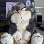 2022new Disney Cinderella Lucifer Cat Plush Toy Princess Kids Stuffed Animals Dolls 30cm Kids Gift (New)