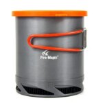 Fire Maple 1L Portable Heat Exchanger Pot Ultralight Outdoor Camping Kettle Picnic Cookware 190g FMC-XK6 (New)