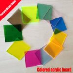 Colorful Translucent Acrylic Board (PMMA) Plexiglass Tinted Plate Red/Green/Orange For DIY/Display Projects/Wedding&Home Decor (New)
