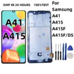 NEW TFT OLED For Samsung Galaxy A41 A415 A415F A415F/DS LCD Display Screen Touch Digitizer Assembly with frame Easy to replace