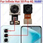 Front (Selfie Lens) Back Camera Infinix Hot 50 Pro 4G X6881 Main Facing Camera Module Flex Cable Replacement Part (New)
