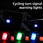2024 New Waterproof Charging Bicycle Light Plug Light LED Cycling Turn Signal Warning Light Mountain Handlebar Blockage Light (New)