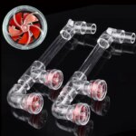 1Set DIY Auto-Rotating 5-Blade Fan Kit for Fish Tank Outlet Tube Accessories Fish Tank Outlet Aquarium Filter Screen Accessories (New)