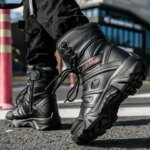 Mens boots Autumn High Top Shoes Large Size Boots Outdoor Sports Casual Boots Mens Shoes Mountaineering boots (New)