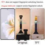 AMOLED  TFT 667 Inch Black Tecno Camon 20 Pro 4G CK7n LCD Display Touch Screen Digitizer Panel Assembly  With Frame (New)