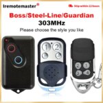 Replacement Boss Steel-Line Guardian Garage Door Remote Control BOL4 BOL6 BOL9 BRD1 BRD9 2211-L (TX) 303mhz (New)