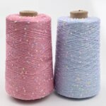 500g 3mm Fantasy Sequin Yarn Tencel . Hand-woven 4000 Meters of Pure Silk Thread and 3mm Colorful Beads (New)