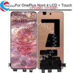 6.74'' Fluid AMOLED OnePlus Nord 4 LCD CPH2663 CPH2661 Touch Panel Screen Digitizer Assembly Replacement 1+Nord 4 LCD Bangladesh (New)