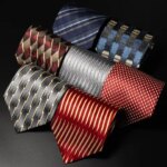 100% Real Silk Men Necktie 10cm Wide Classic Business Formal Neck Tie Luxury Pure Natural Silk Knit Woven Necktie For Wedding (New)