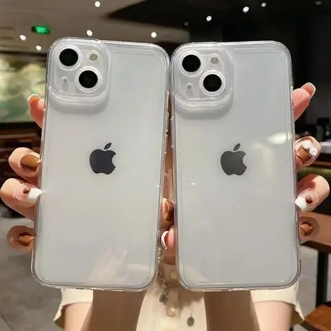 S4d9244c17bc647b6953196e0876f7f3ca_480x480q75 Crystal Transparent Soft Silicone Phone Case For iPhone 18 17 16 15 14 13 12 11 Pro Xs Max Plus Air Mini XR X 17e 16e Slim Cover (New) - Image 1