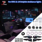 For 2021-2024 BYD Dolphin Interior Decoration 64-Color LED Safety Assistance Ambient Lights (New)