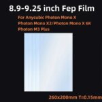 8.9Inch FEP Film 260*200*0.15mm for ANYCUBIC Photon Mono X 4k 6k M3 Plus Elegoo Saturn 3D Printer Parts Accessories LCD SLA (New)