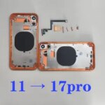 DIY BackShell  11 to 17 Pro Back Cover 11 DIY 17 Pro With Big Camera 11 Convert 17 Pro iPhone 11 like 17 Pro Housing Bangladesh (New)