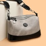 High Quality Leather Ladies Handbag Luxury Female Messenger Tote Bags Women Multilayer Large Capacity Shoulder Crossbody Sac (New)