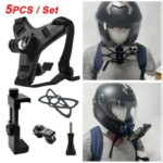 Motorcycle Helmet Strap Mount Phone Stand Holder GoPro Hero 12 11 Insta360 X4 Action Sports Camera mobile phone Accessories Bangladesh (New)