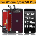 LCD Display iPhone 6 6S 6SP 7 7P 8 8P Touch Screen Digitizer Assembly Replacement iPhone SE2020 8 Plus 7 Plus LCD Bangladesh (New)
