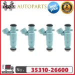 4Pcs/lot Fuel Injectors 35310-26600 3531026600 for Hyundai IX25 VENGA 10 SOLARIS KIA RIO 2011-2016 (New)
