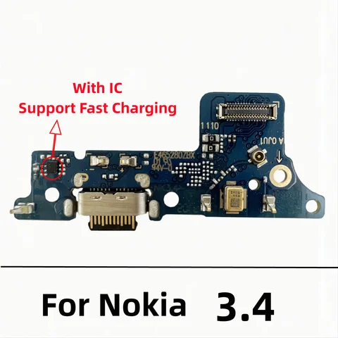 S4e9d376ecd204f7c9eb4b173c9bf2feeC_480x480 USB Charger Dock Connector Board Charging Port Flex Cable Nokia 34 6 61 62 72 71 81 X7 51 61 7 81 Plus X5 X6 X71 (New) - Image 1