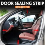 for 2010-2017 F10 BMW 528i 535d 535i 550i Hybrid 5 M5 Car Body Rubber Sealing Strip Door Soundproof 51727278503 51727278506 (New)