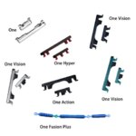 50Pcs，NEW Power Button + Volume Side Button Key Set Replacement Part Motorola Moto One Fusion Plus Action Hyper Vision Macro (New)