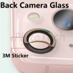 A++ 5set Rear Back Camera Lens Glass iPhone17 14 15 16 Plus 13 Pro Max 12 Mini with 3M Glue Sticker Parts (New)