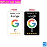 1/5/10Pc Reusable Review Tap Card Google Reviews Tap NFC Card Front Back AB Side Review Us on Google Saves Time User-Friendly (New)