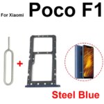Sim Card Tray Holder Xiaomi Mi Pocophone Poco F1 SIM Nano SIM Card Adapter Poco F1 Repair Spare Parts (New)