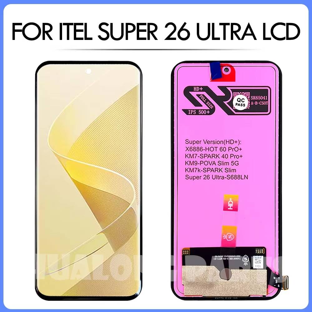6.8 inch TFT For itel S26 Ultra LCD S688LN Display Touch Screen Assembly Digitizer For itel Super 26 Ultra LCD Replacement