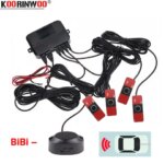 Koorinwoo 4 Sensors Buzzer 16.5mm Car Parking Sensor Kit Reverse Backup Radar Adjust BIBI Speaker Alert Indicator Probe System (New)