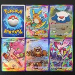 DIY PTCG Pocket SAR Card Pokemon English Alolan Raichu Snorlax Lickilicky Bibarel Tinkaton EX Rainbow Border Textured Holo Card (New)