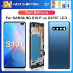 Tested S10 Plus Samsung S10+ G975F G975U G975W G975 LCD Display Touch Screen Digitizer Assembly Replacement (New)