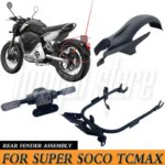 New Fit SUPER SOCO TCMAX MAX TC MAXTC Rear Fender Assembly Turn Signal Tail Light Fender Bracket Original Accessories (New)