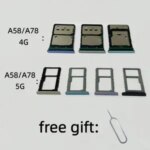 A78 SIM Card Tray chip slot drawer card Holder OPPO A58 A78 4G/5G CPH2483 CPH2565 PHJ110 SD Card drawer chip card tray Bangladesh (New)