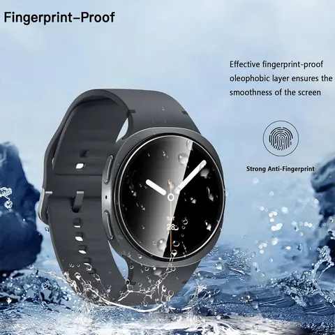 S504facf2a5724b1e8056553be9b96f72B_480x480q75 Tempered Glass Samsung Galaxy Watch 8 8 classic 46mm 44mm 40mm Screen Protector HD Hydraulic Film Galaxy watch8 protective (New) - Image 1
