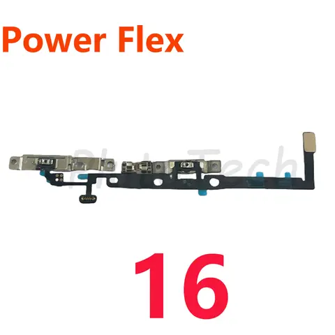 S50d73e4ff3c44b8b9afe17f9b5bfe4362_480x480q75 1Pcs Power Volume Button Flex Cable iPhone 16 15 Pro Max Plus 16E On Off Control Silent Switch Key Side Button With Metal (New) - Image 1