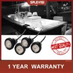 4PCS LED Boat Light Waterproof Outrigger Spreader Transom Underwater Night Marine Dock Pool Pond Fountain Outdoor Lighting (New)
