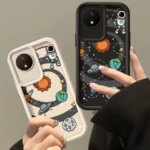 Coque Space Astronaut Painted Phone Case Vivo Y02A Y02T Y02 Y11 2023 Silicone Anti Drop Soft Cover Funda (New)