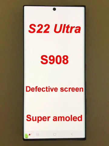 S513790643ed143ed9c4de497eb439097d_480x480 Super AMOLED For Samsung Galaxy S22 Ultra Lcd SM-S908 S908U S908E Display Touch Screen Digitizer Replacement With Defects Screen (New) - Image 1