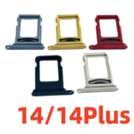 1set Dual Sim Card Reader Flex Cable + Tray Slot  iPhone 16 Plus 15 14 Pro Max Nano Connector Holder Adapter (New)