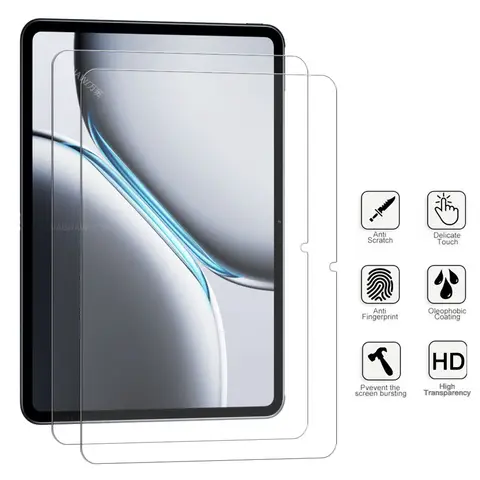 S51f0128e507c460f9b32a4d33930805cD_480x480q75 2 Pieces Oil-coating Ultra Clear Screen Protector HD Hard Film Scratch Proof Tempered Glass OnePlus Pad 2 121 inch (New) - Image 1