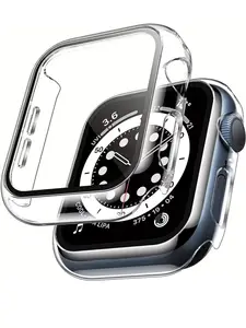 S52284fc82a9d4bd383d43a7c5397b22br_300x300q75-1 2 Tempered Glass Case Apple Watch Series 11 10 9 8 7 6 SE 42 46mm 45MM 41MM 40mm 44MM Screen Protector transparent Cover Bangladesh (New) - Image 1