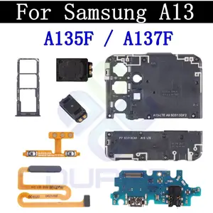 S52464b4139554810995717c402756033V_300x300q75 Top Ear Loud Speaker SIM Card Tray Charging Port Board Samsung A13 A137 A135F Fingerprint Sensor Signal Volume Flex Cable Bangladesh (New) - Image 1